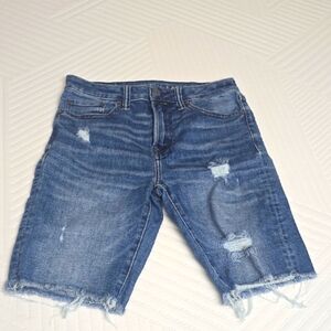 Women American Eagle Outfitters Blue Denim Shorts